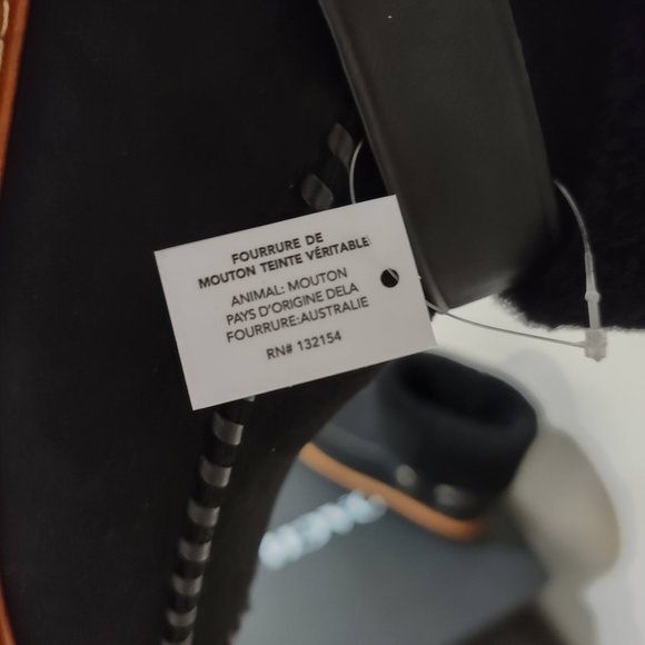 COACH Shearling Turnlock Harness Black Suede - Picture 7 of 9